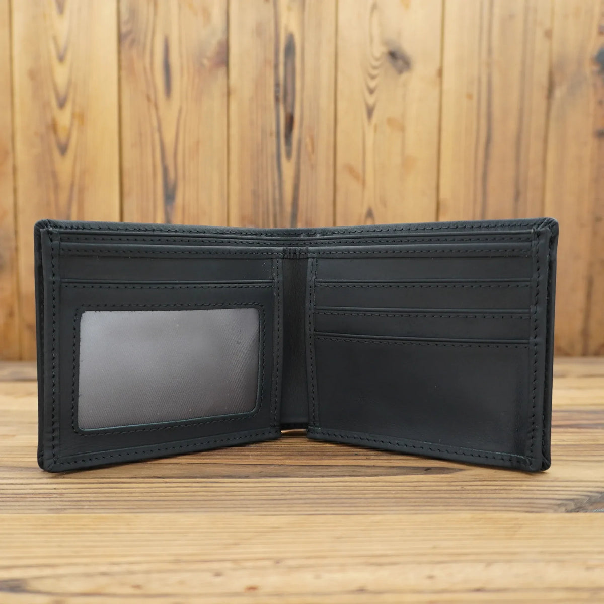 Portefeuille homme court en cuir véritable souple avec porte-monnaie zippé et multi-emplacements cartes — photo 12
