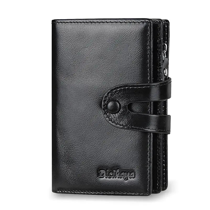 Portefeuille vintage en cuir véritable pour homme avec double fermeture — photo 8