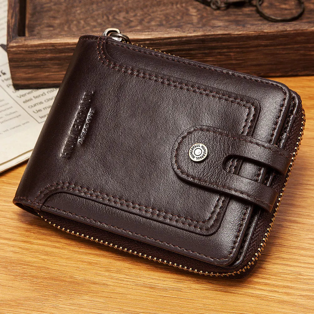 Portefeuille business  en cuir de vachette avec protection RFID — photo 1