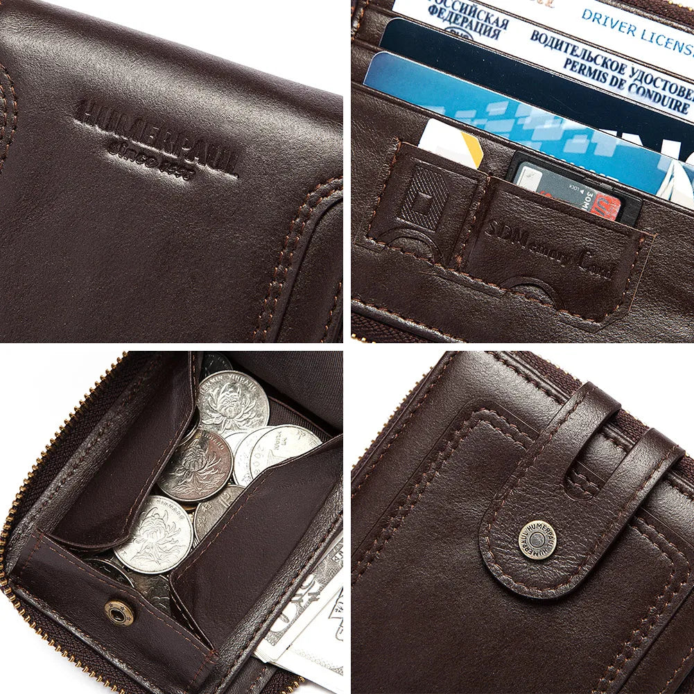 Portefeuille business  en cuir de vachette avec protection RFID — photo 2