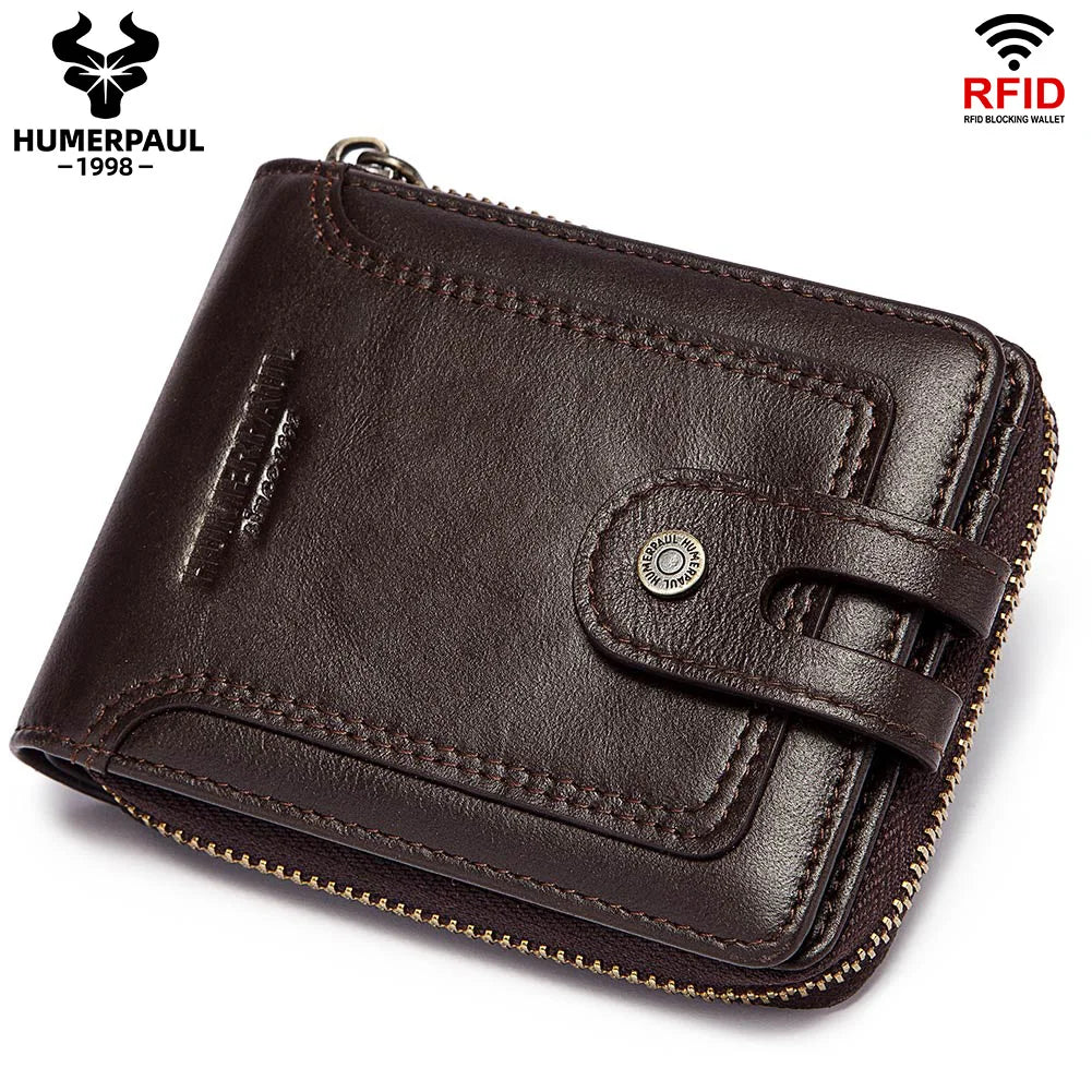 Portefeuille business  en cuir de vachette avec protection RFID — photo 3