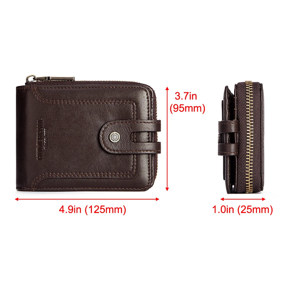Portefeuille business  en cuir de vachette avec protection RFID — photo 6