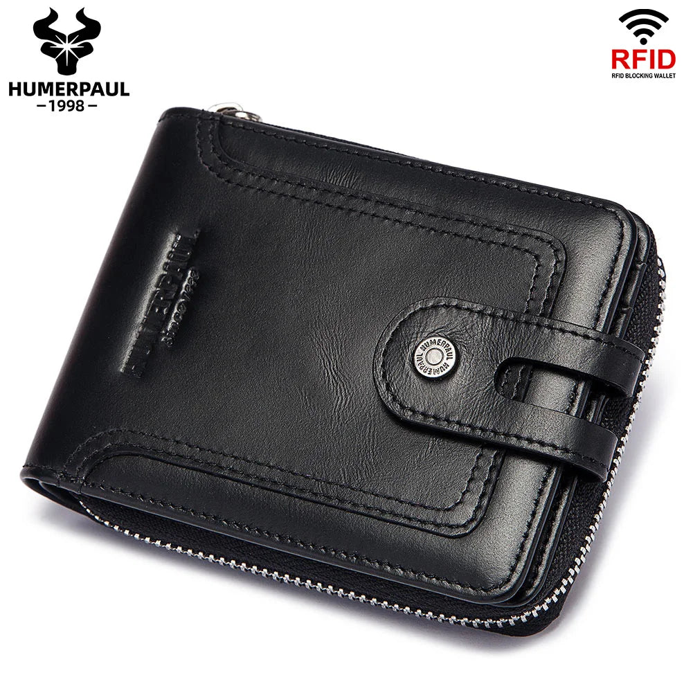 Portefeuille business  en cuir de vachette avec protection RFID — photo 7