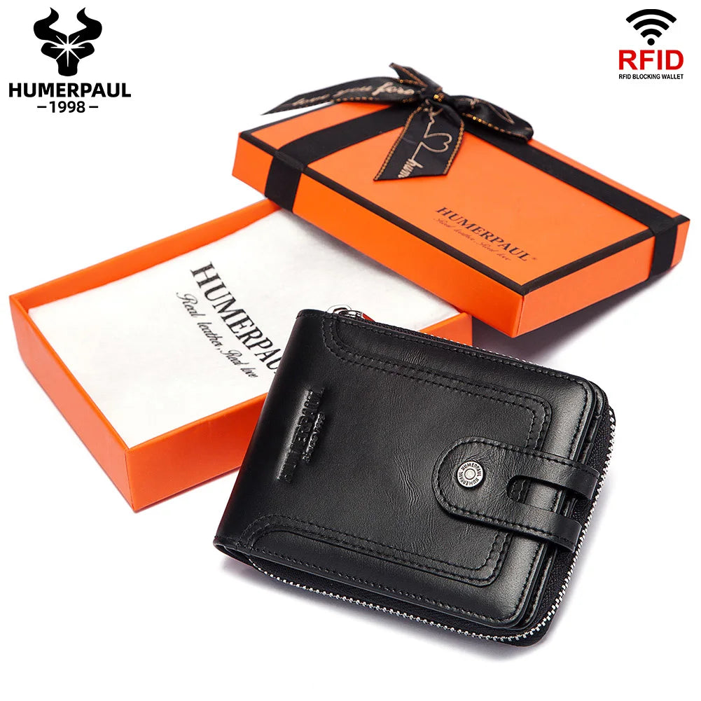 Portefeuille business  en cuir de vachette avec protection RFID — photo 8