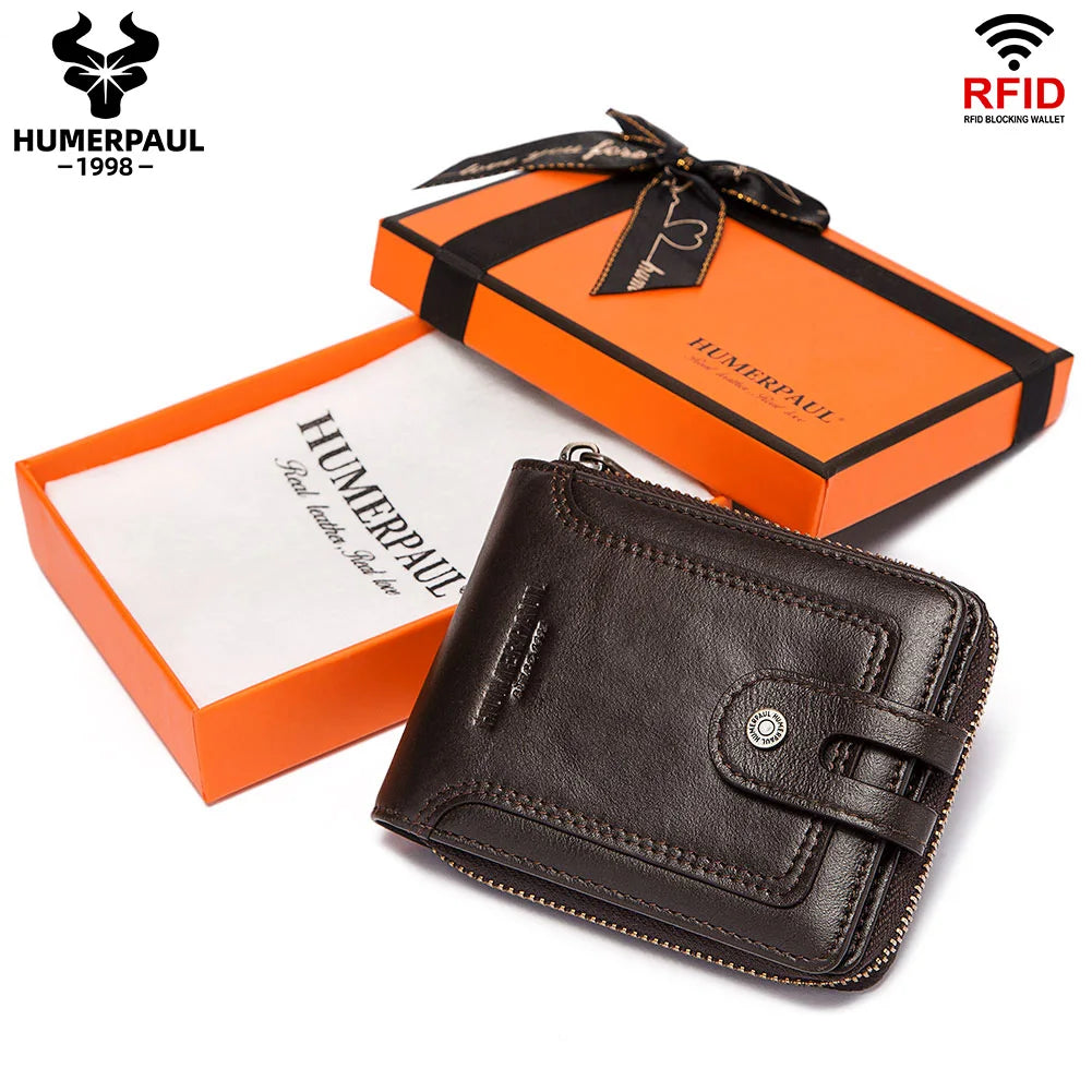 Portefeuille business  en cuir de vachette avec protection RFID — photo 9