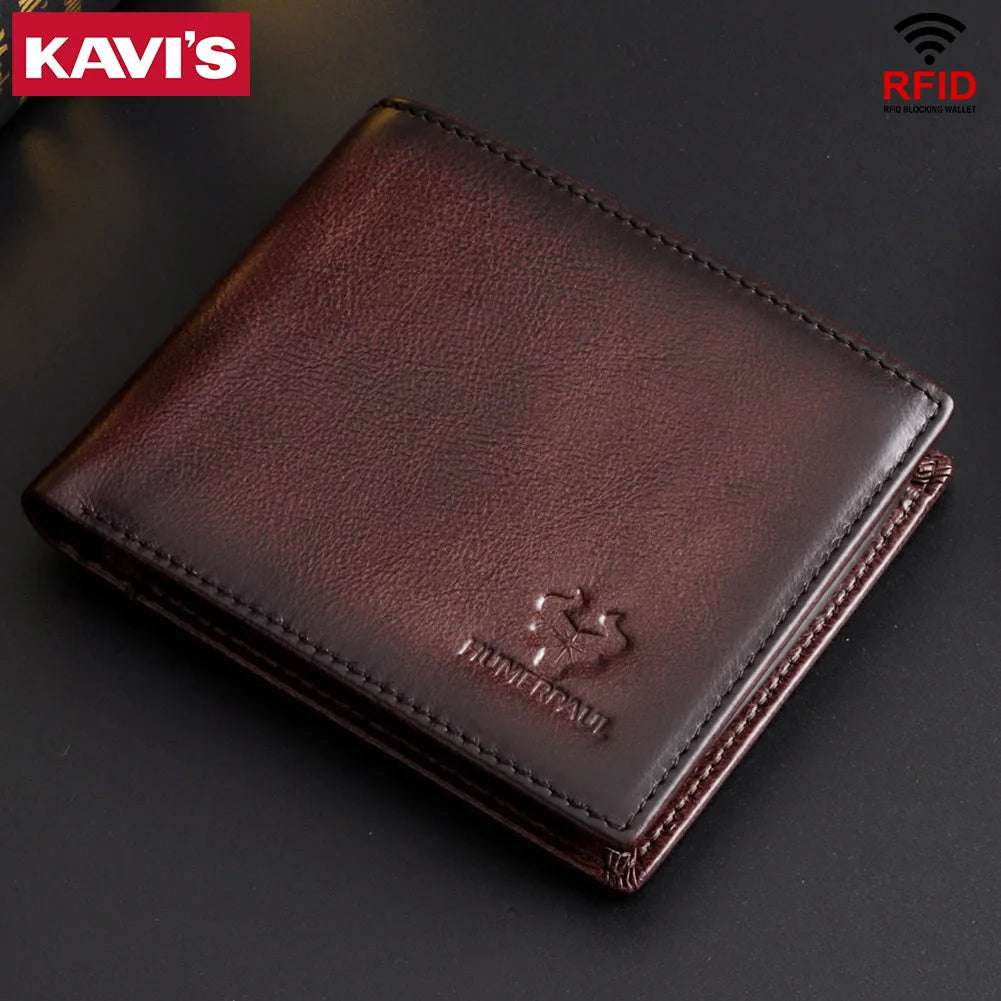 Portefeuille en Cuir Véritable - Organisation Premium & Sécurité RFID — photo 1