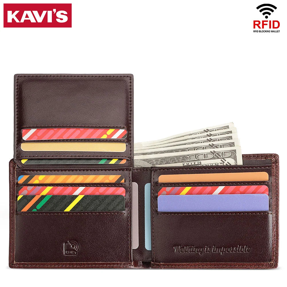 Portefeuille en Cuir Véritable - Organisation Premium & Sécurité RFID — photo 2