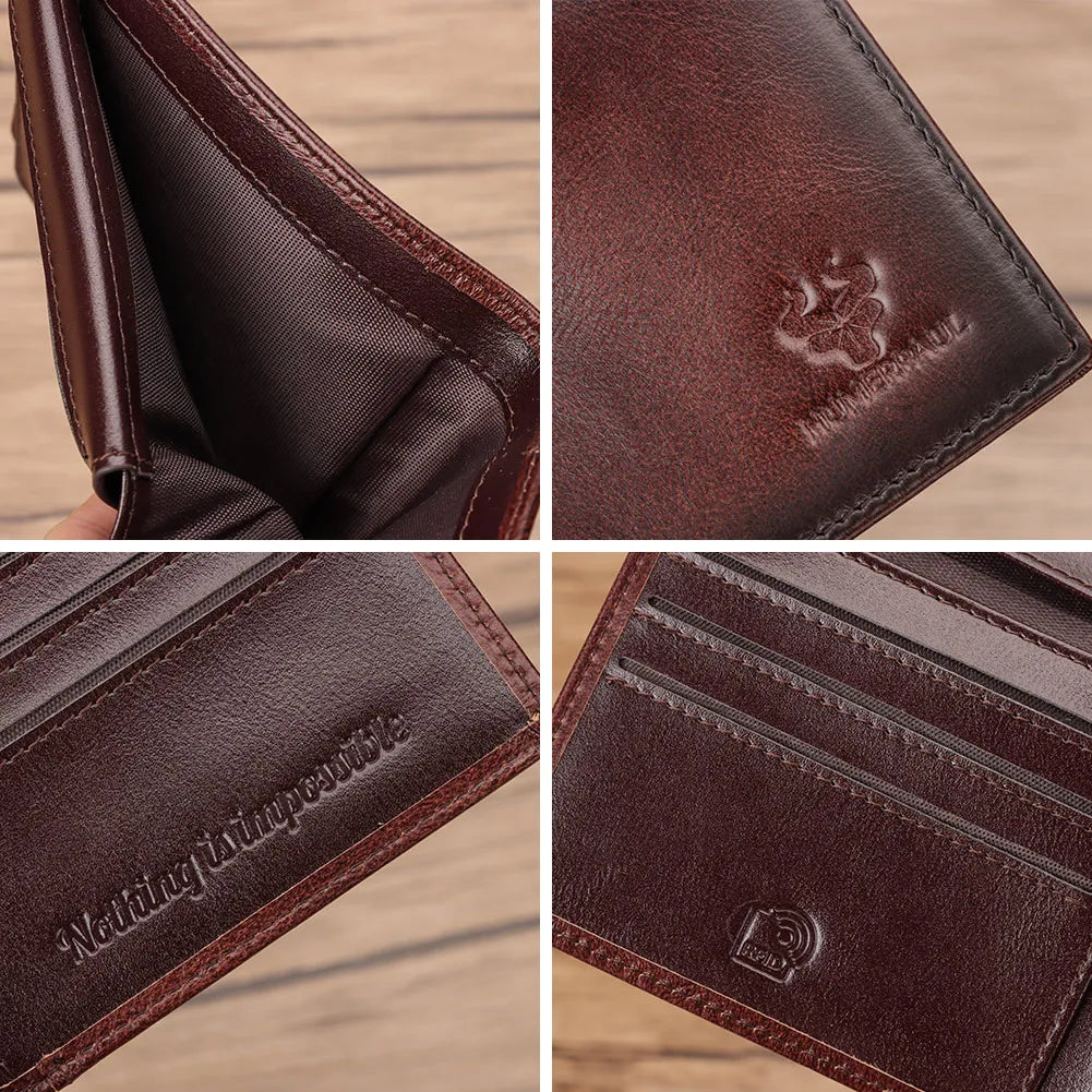 Portefeuille en Cuir Véritable - Organisation Premium & Sécurité RFID — photo 3