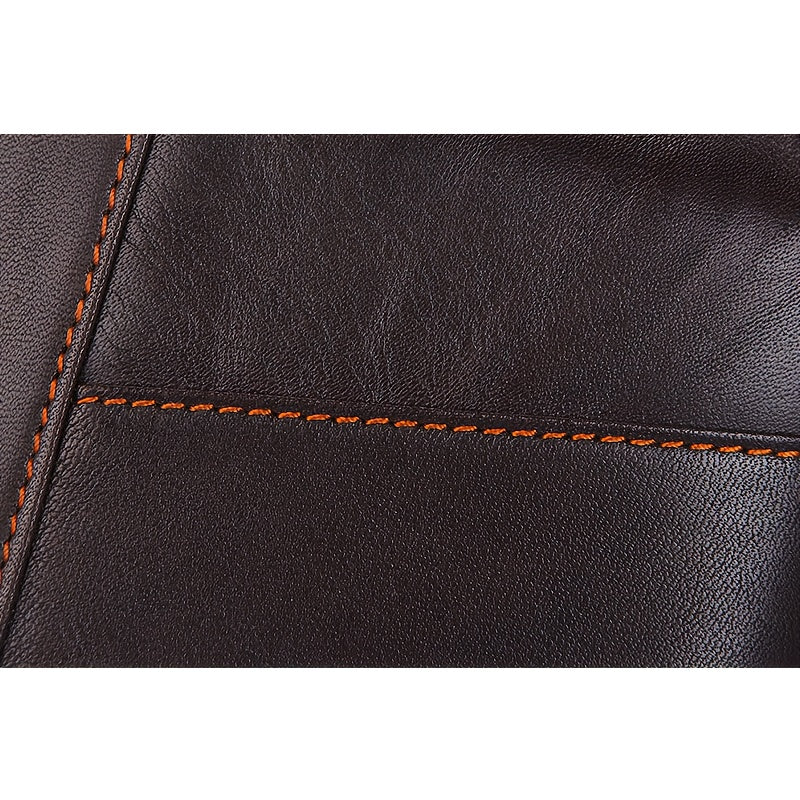 Portefeuille homme long en cuir de vachette, zip et dragonne