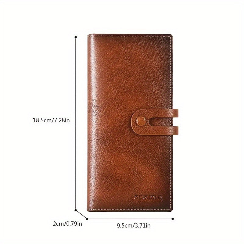 Portefeuille homme long pleine fleur porte-permis 3 volets