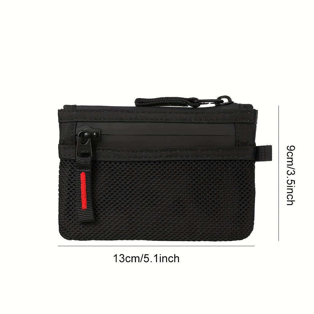 Portefeuille homme mini nylon anti-RFID de voyage 13 cm