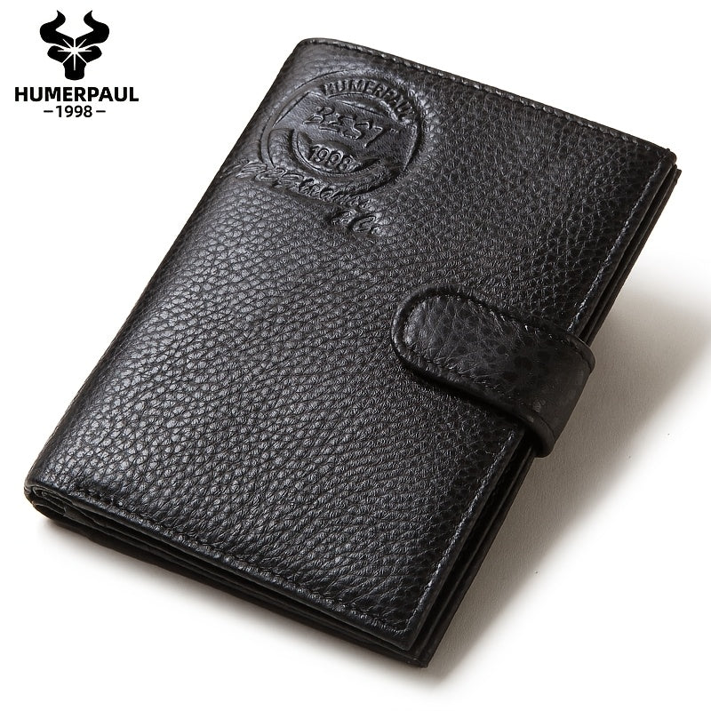 Portefeuille homme passeport et cartes, cuir de vachette
