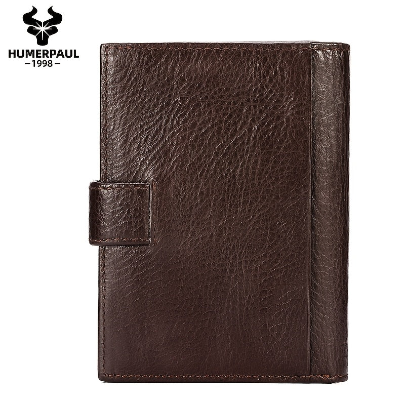 Portefeuille homme passeport et cartes, cuir de vachette