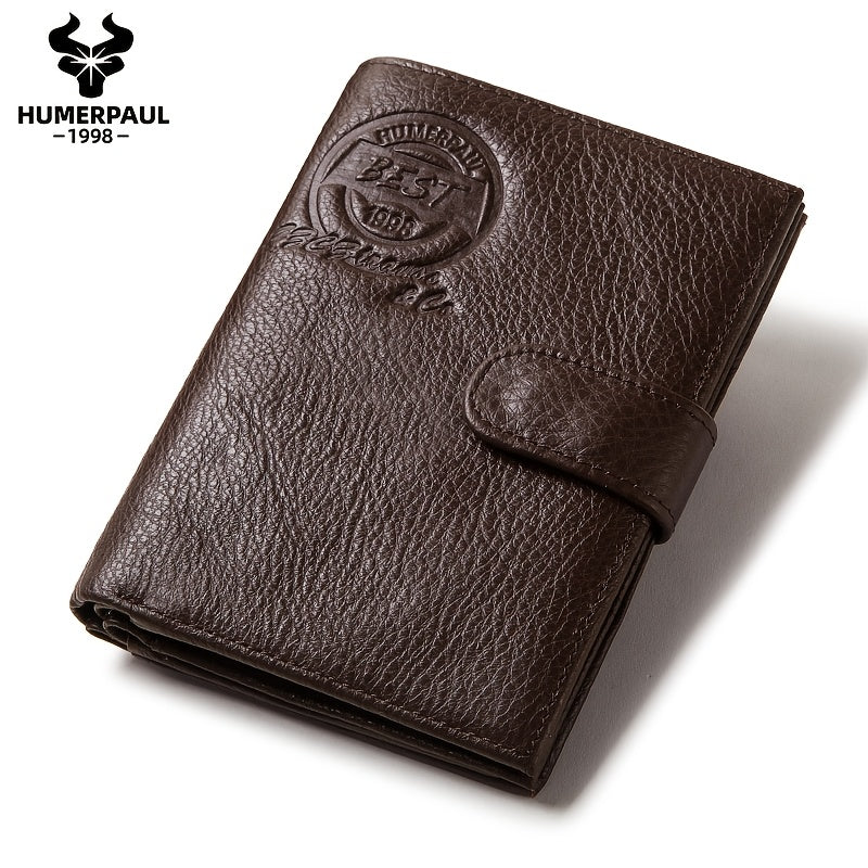 Portefeuille homme passeport et cartes, cuir de vachette