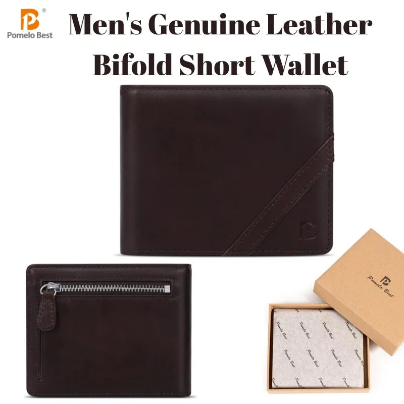 Portefeuille bifold en cuir de grain supérieur avec protection RFID — photo 4