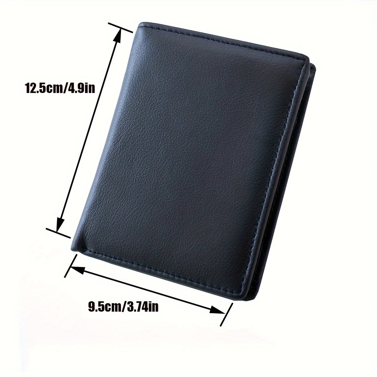 Portefeuille homme vertical, douze logements et 86 grammes