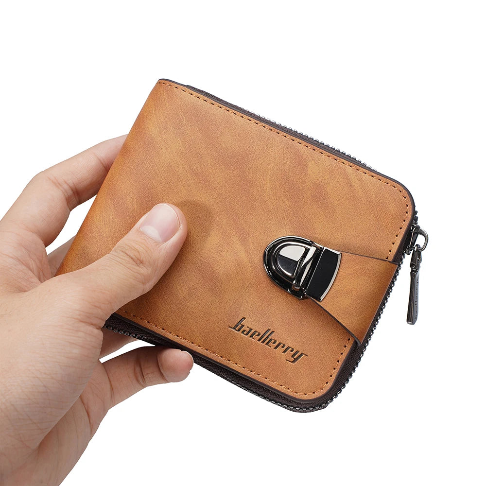 Portefeuille Retro pour Homme - Style Vintage & Double Sécurité (Modèle bae851) — photo 1