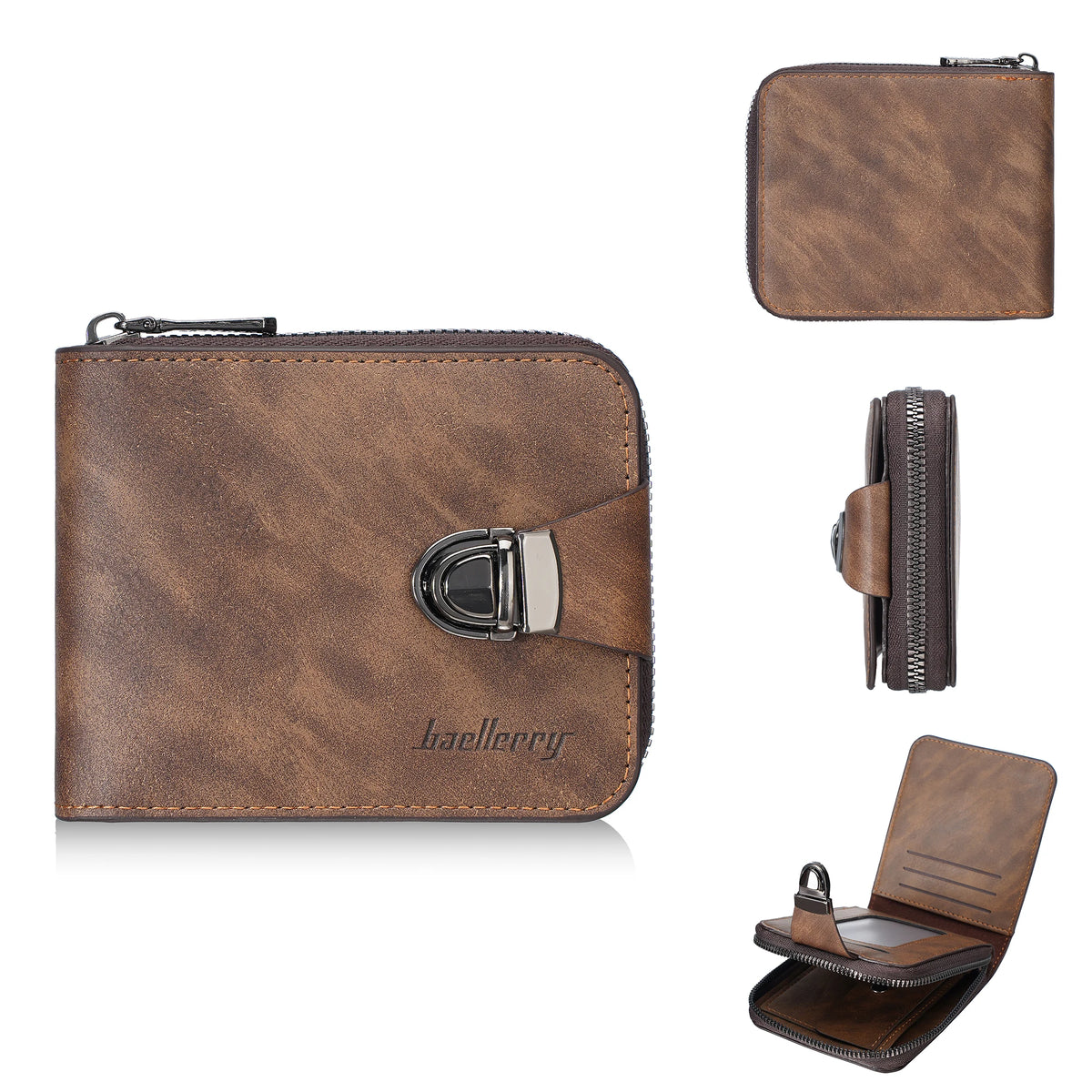 Portefeuille Retro pour Homme - Style Vintage & Double Sécurité (Modèle bae851) — photo 8