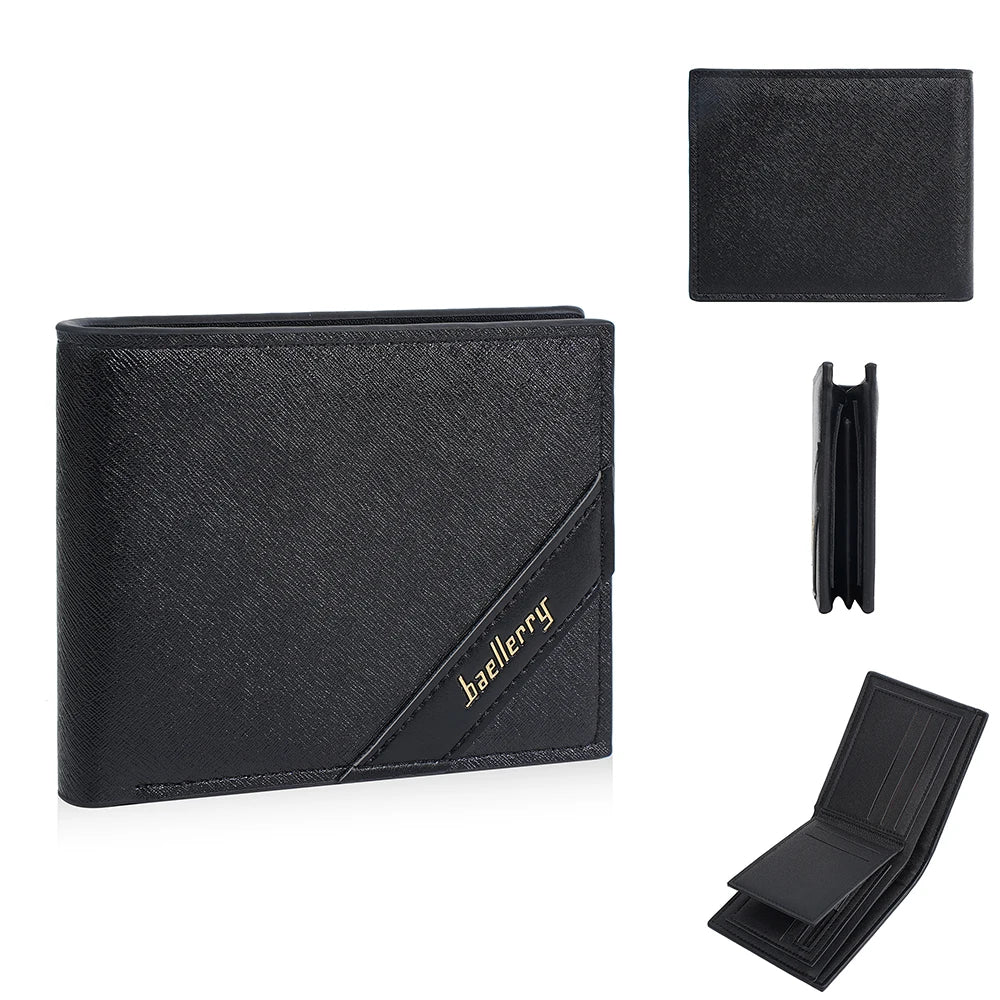 Portefeuille homme bifold en PU avec RFID, porte-monnaie zippé et porte-cartes — photo 8