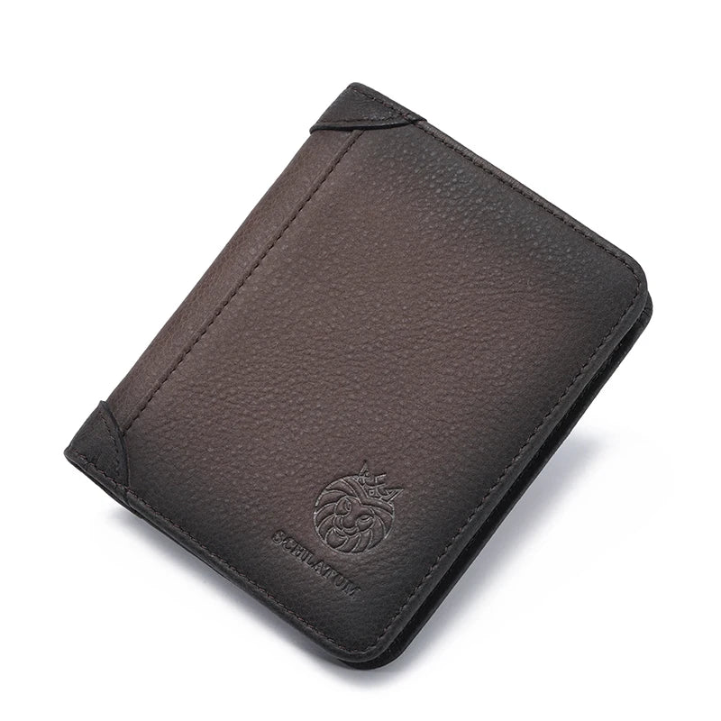 Portefeuille en Cuir Véritable - Minimalisme Retro & Sécurité RFID — photo 3