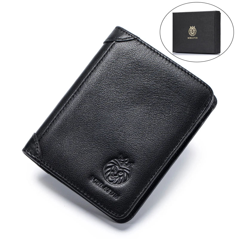 Portefeuille en Cuir Véritable - Minimalisme Retro & Sécurité RFID — photo 6