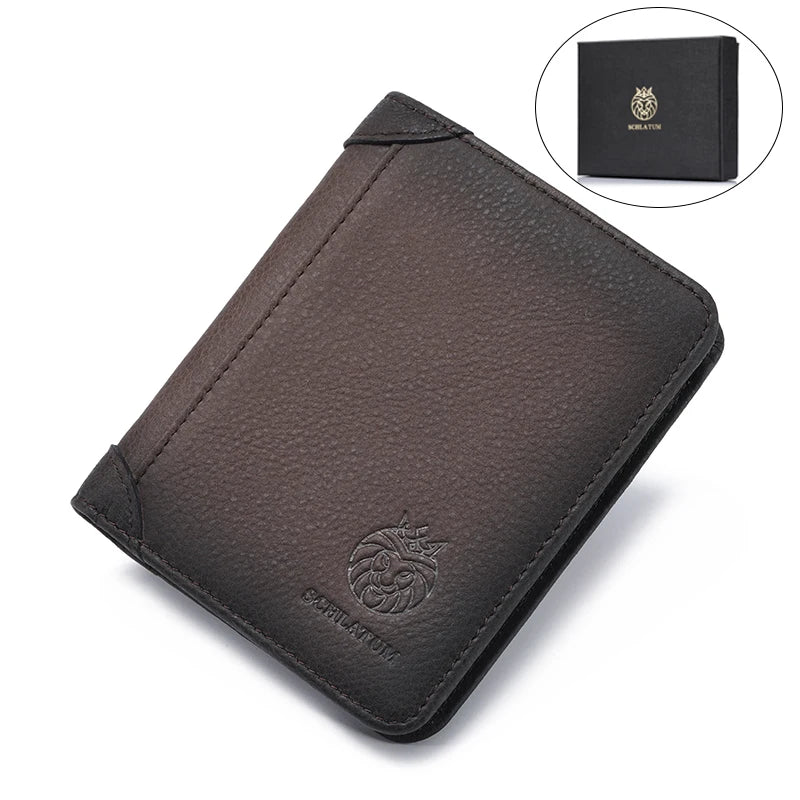 Portefeuille en Cuir Véritable - Minimalisme Retro & Sécurité RFID — photo 7