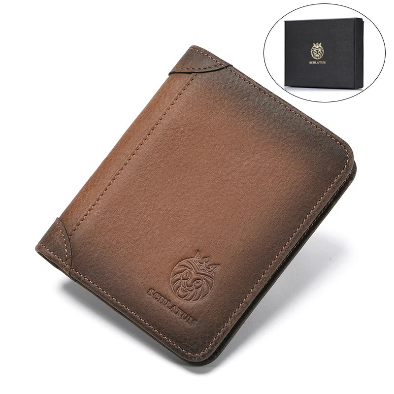 Portefeuille en Cuir Véritable - Minimalisme Retro & Sécurité RFID — photo 8