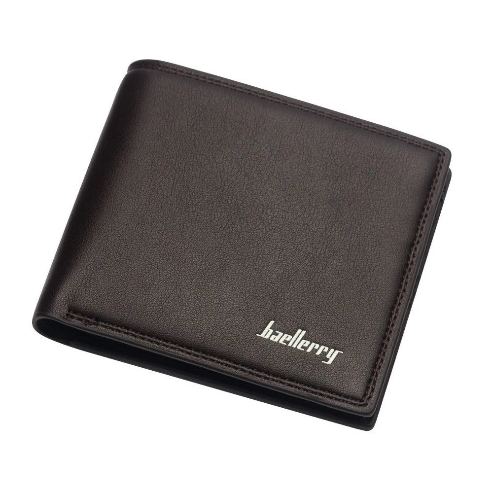 Portefeuille court pour homme en cuir PU souple et minimaliste — photo 10