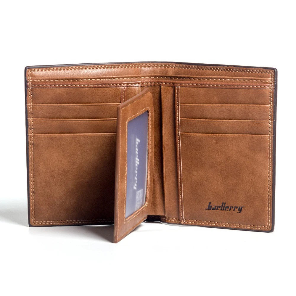 Portefeuille court pour homme en cuir PU souple et minimaliste — photo 2
