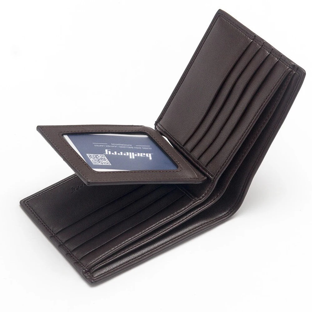 Portefeuille court pour homme en cuir PU souple et minimaliste — photo 3