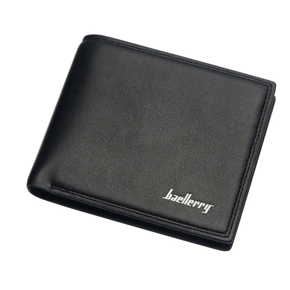 Portefeuille court pour homme en cuir PU souple et minimaliste — photo 4