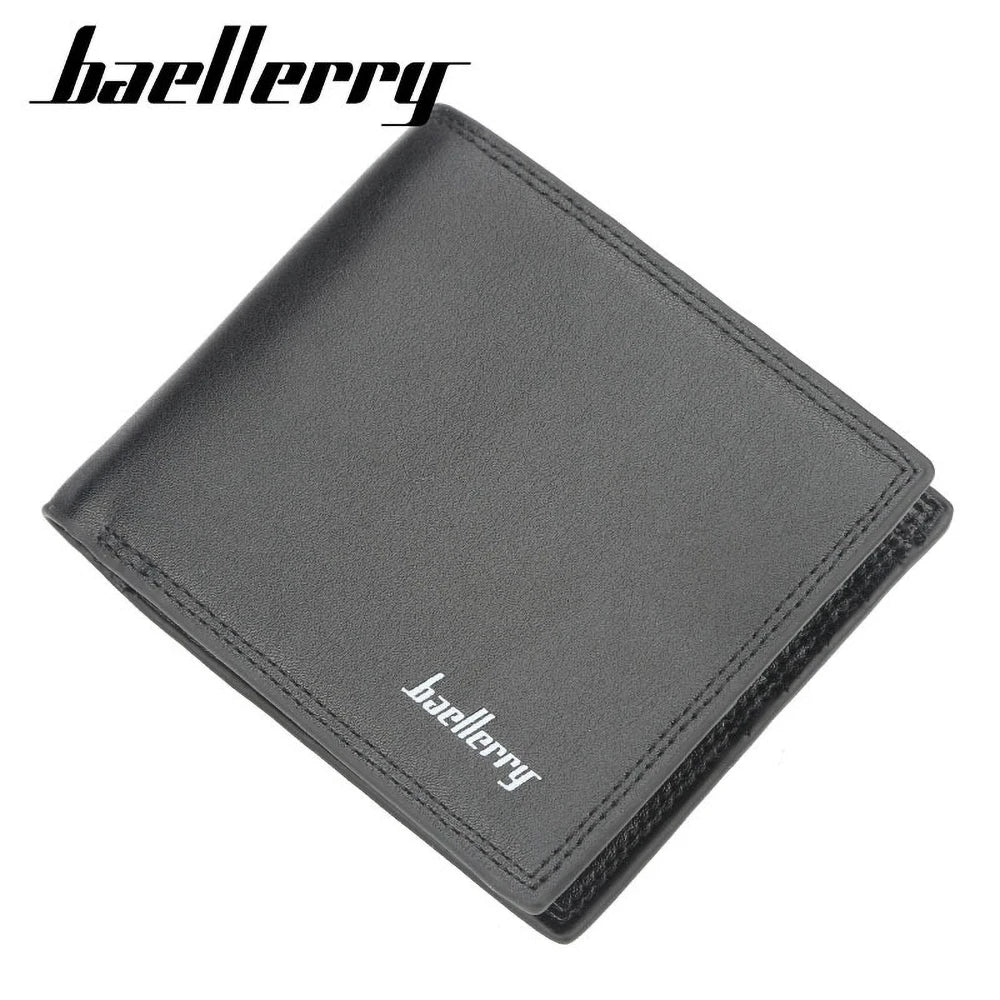 Portefeuille court pour homme en cuir PU souple et minimaliste — photo 5