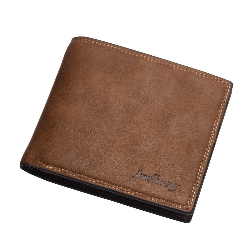 Portefeuille court pour homme en cuir PU souple et minimaliste — photo 8 Image