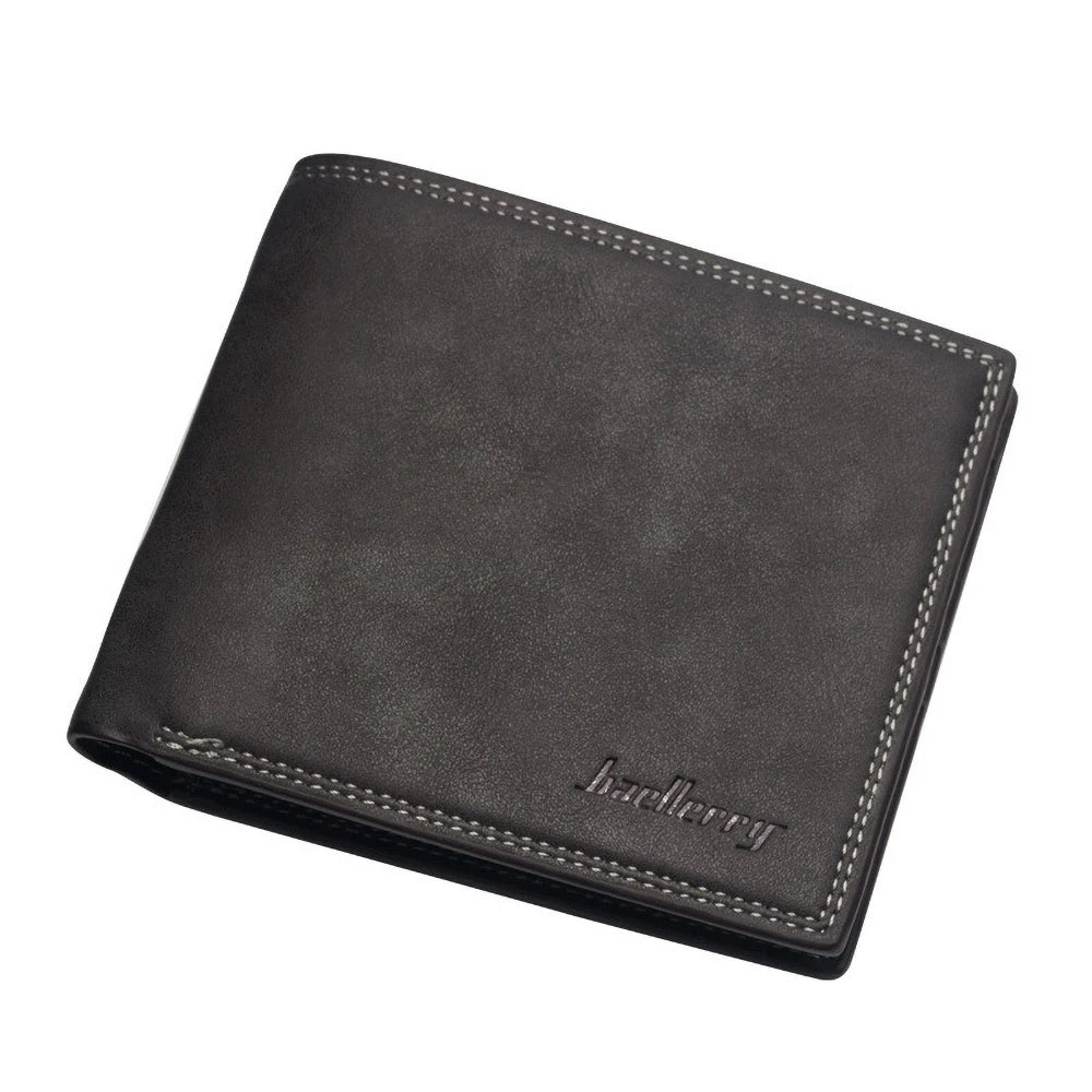 Portefeuille court pour homme en cuir PU souple et minimaliste — photo 9