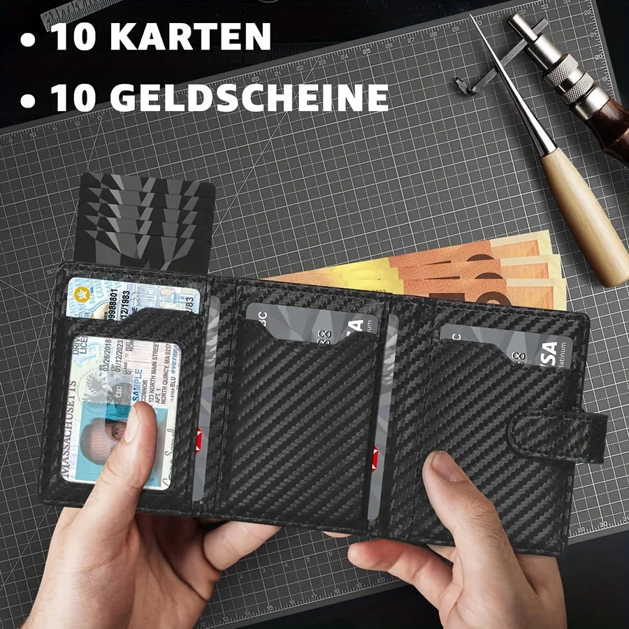 Men's Wallet with Coin Case RFID Protection Slim Wallet Card Wallet Small Credit Cards Credit Card Wallet — photo 2