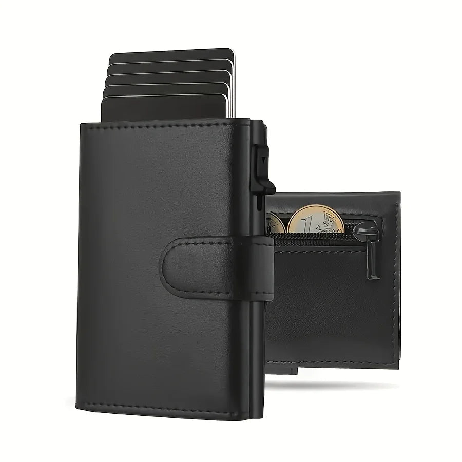 Men's Wallet with Coin Case RFID Protection Slim Wallet Card Wallet Small Credit Cards Credit Card Wallet — photo 6