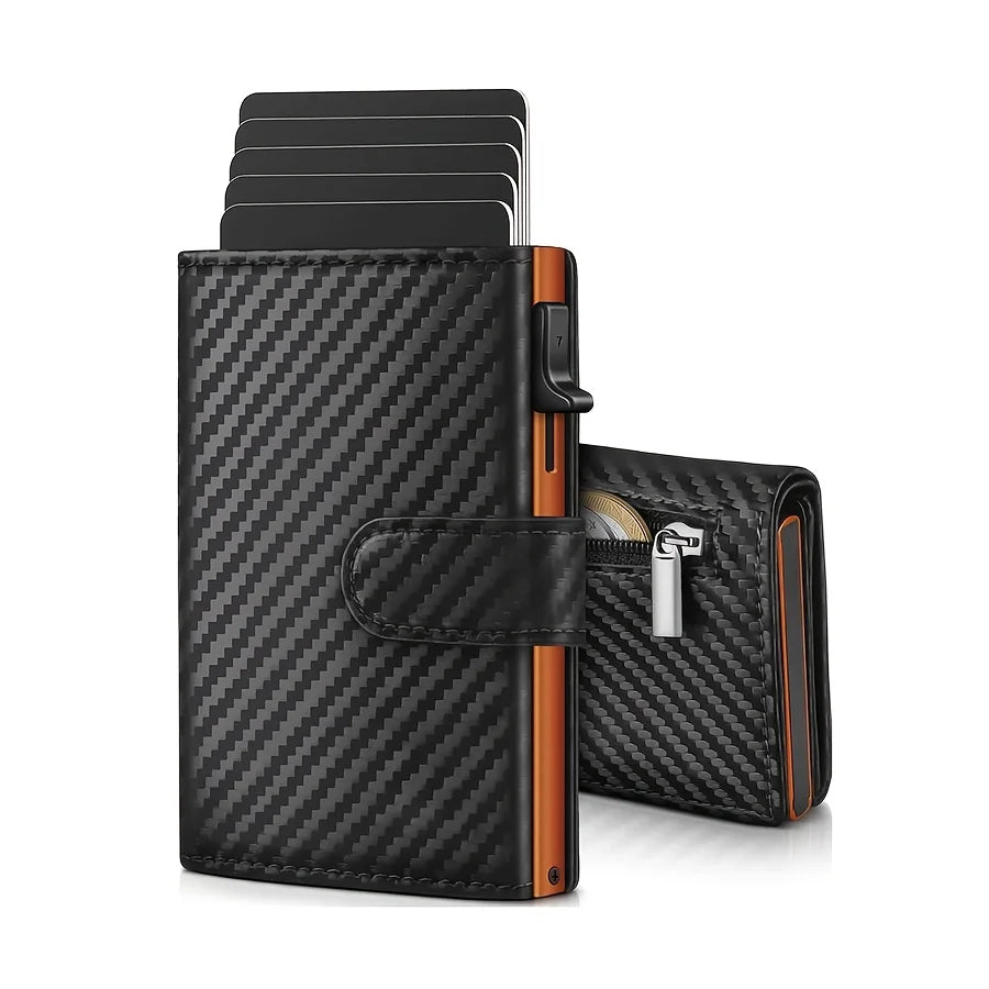 Men's Wallet with Coin Case RFID Protection Slim Wallet Card Wallet Small Credit Cards Credit Card Wallet — photo 9