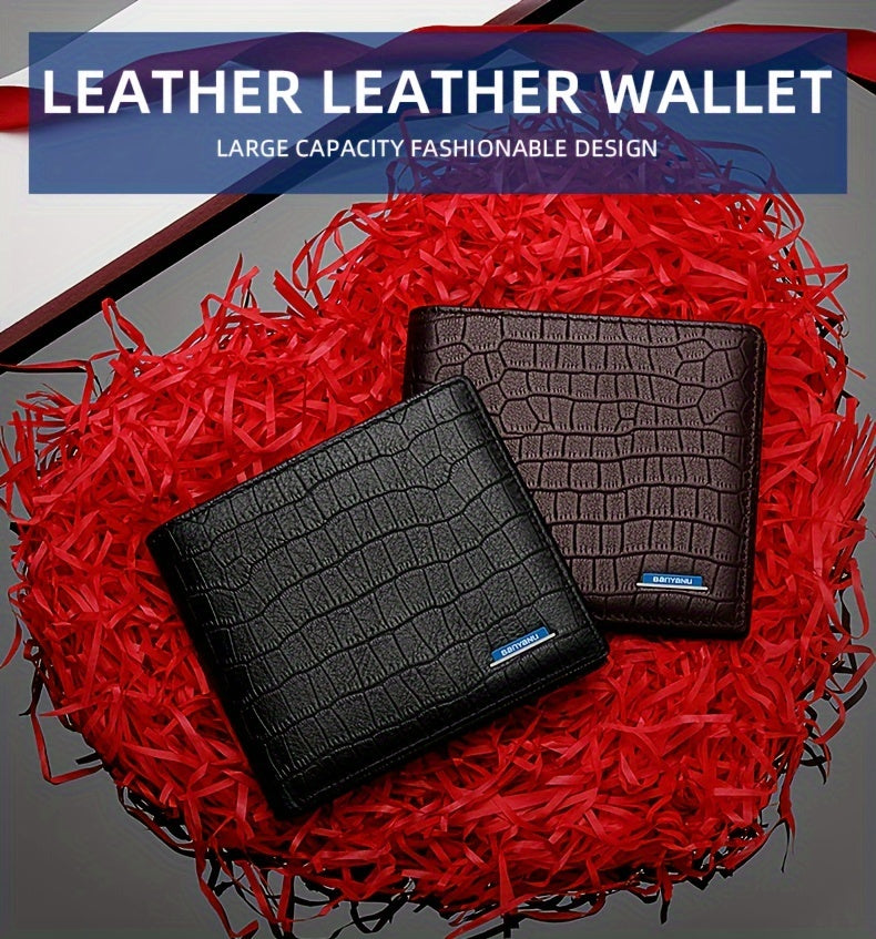 Portefeuille homme anti-RFID, format horizontal ou vertical