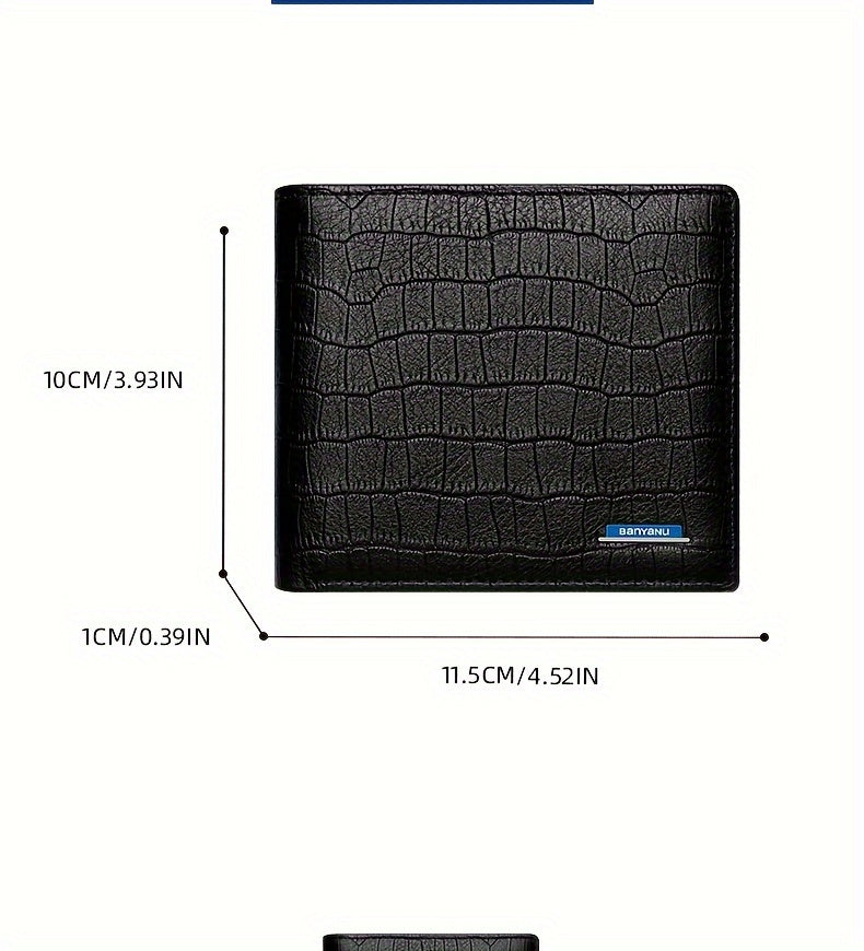 Portefeuille homme anti-RFID, format horizontal ou vertical