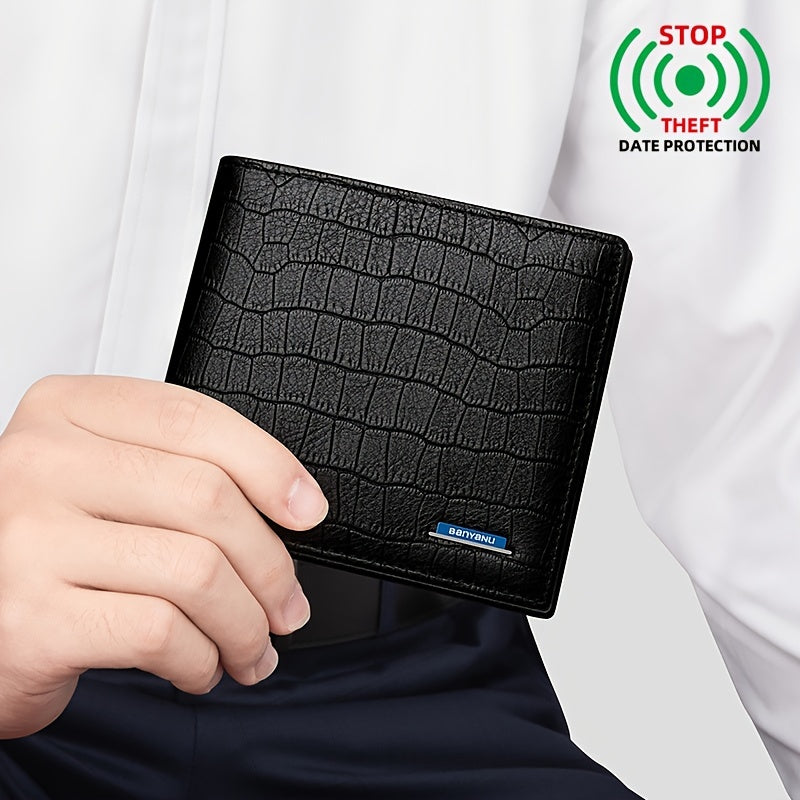 Portefeuille homme anti-RFID, format horizontal ou vertical