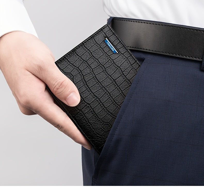 Portefeuille homme anti-RFID, format horizontal ou vertical
