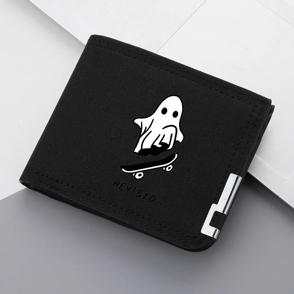 Portefeuille homme en toile avec imprimé cartoon - Compact et multifonctionnel — photo 3