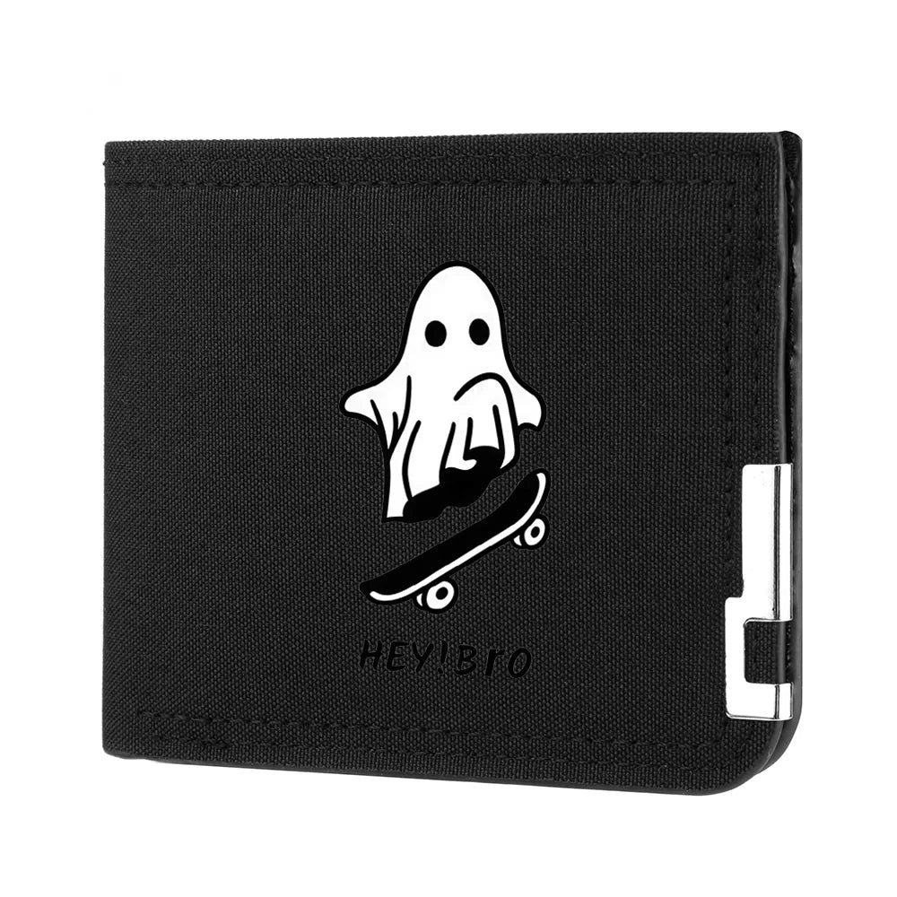 Portefeuille homme en toile avec imprimé cartoon - Compact et multifonctionnel — photo 4