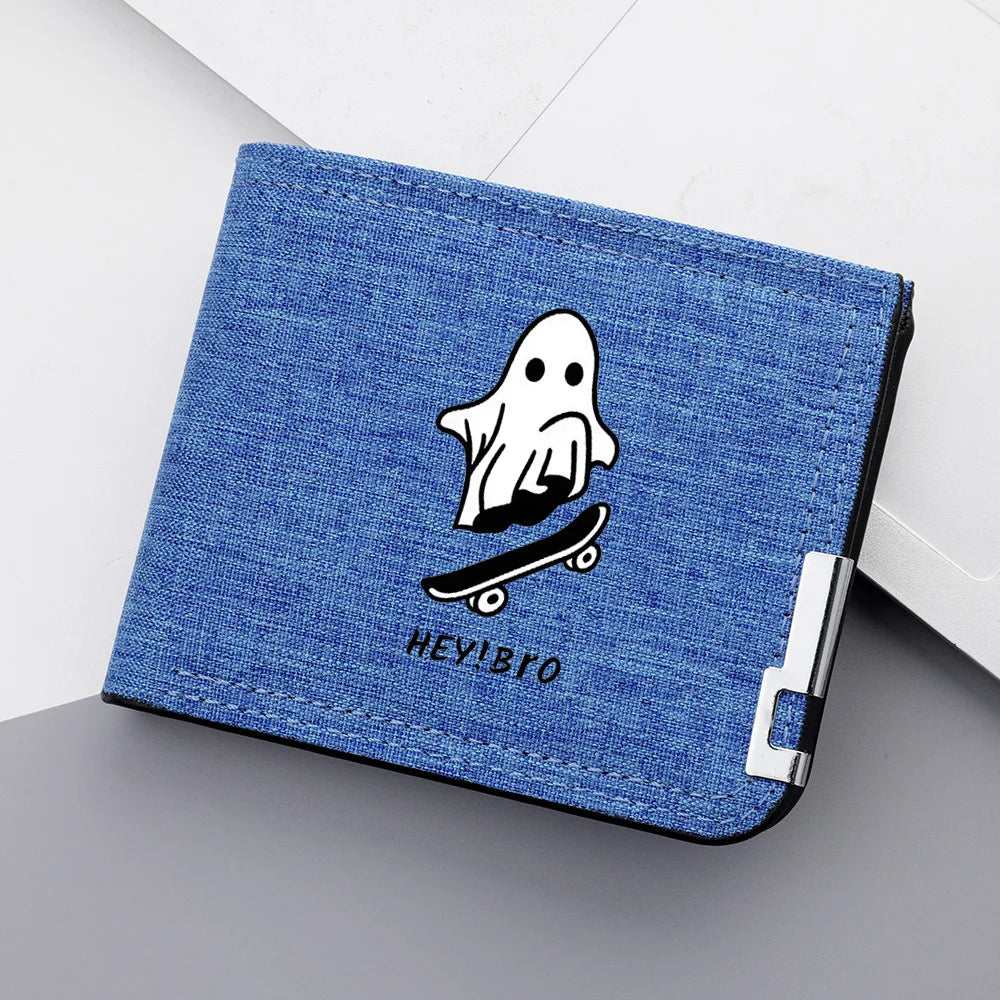 Portefeuille homme en toile avec imprimé cartoon - Compact et multifonctionnel — photo 6