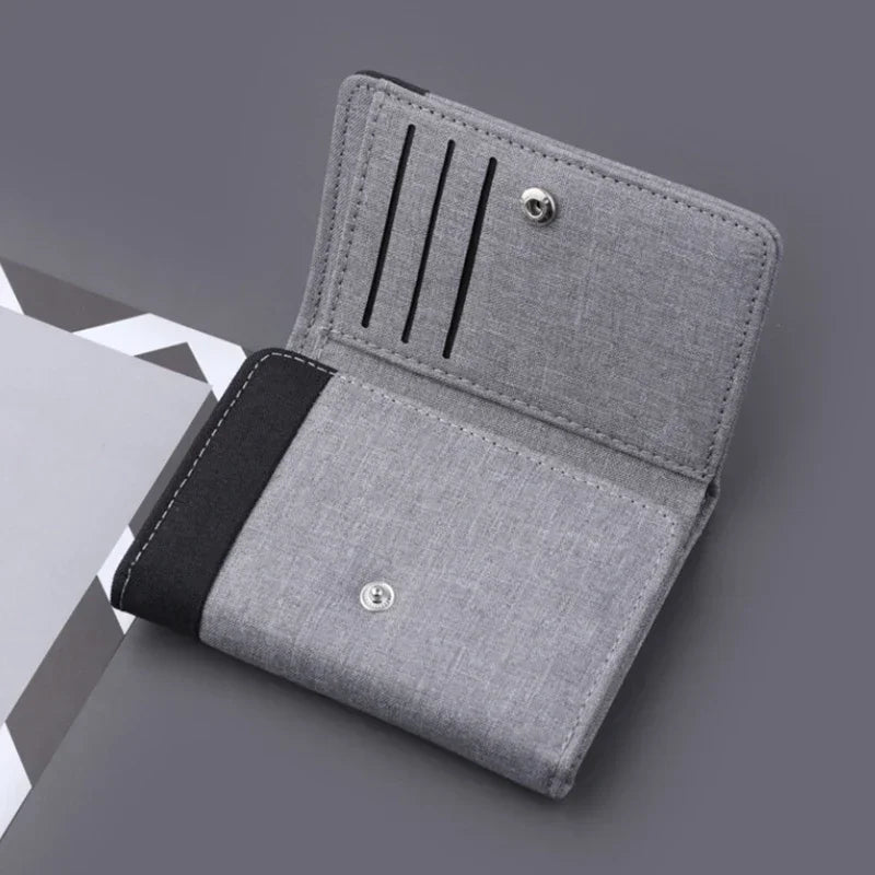 Portefeuille trois volets en toile - Compact et multi-emplacements — photo 2
