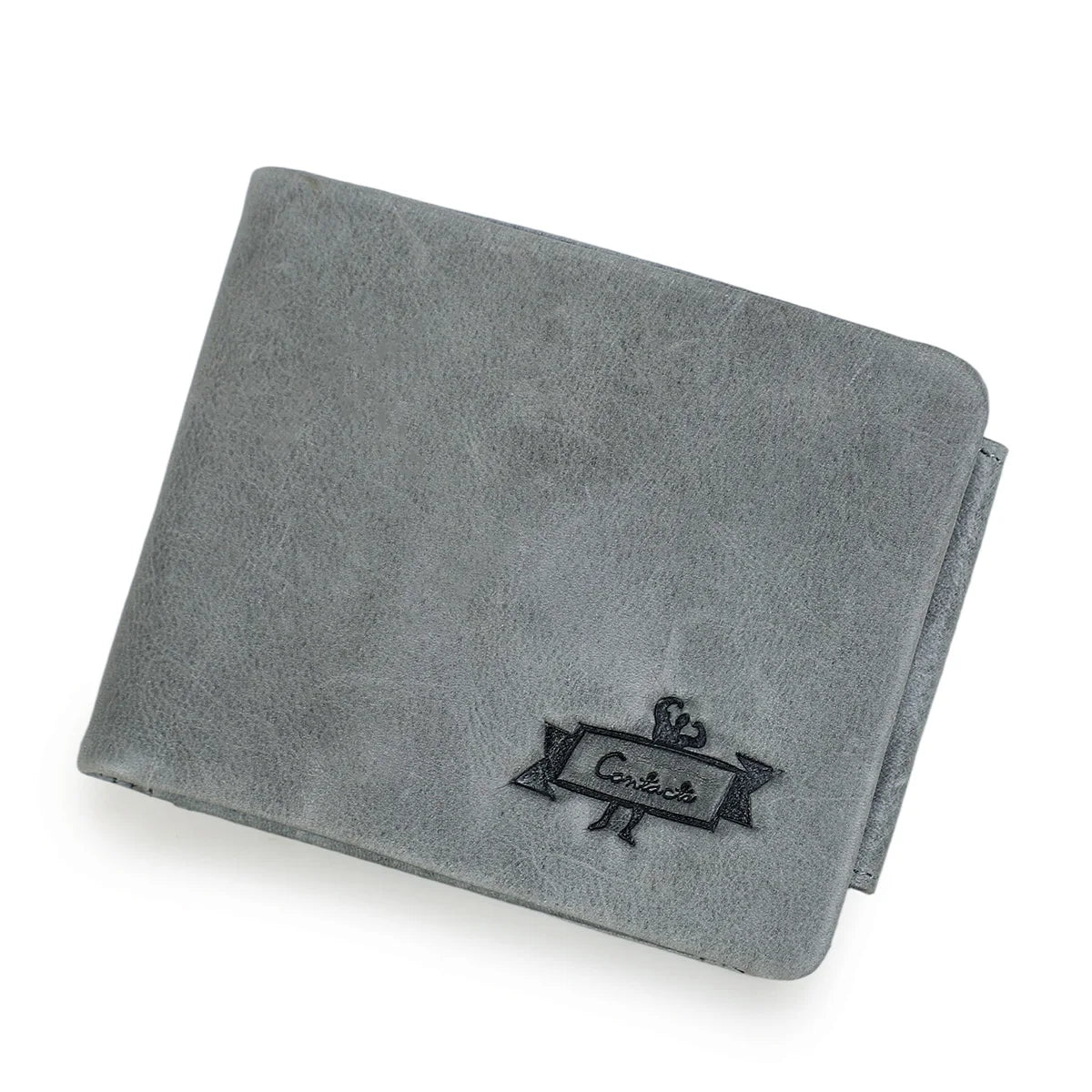 Portefeuille trifold homme en cuir véritable tannage végétal — photo 6