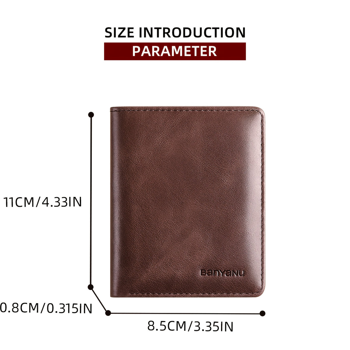Portefeuille homme vertical extra plat en cuir de vachette