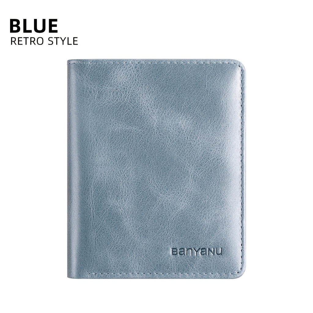 Cuir Vintage - Bleu