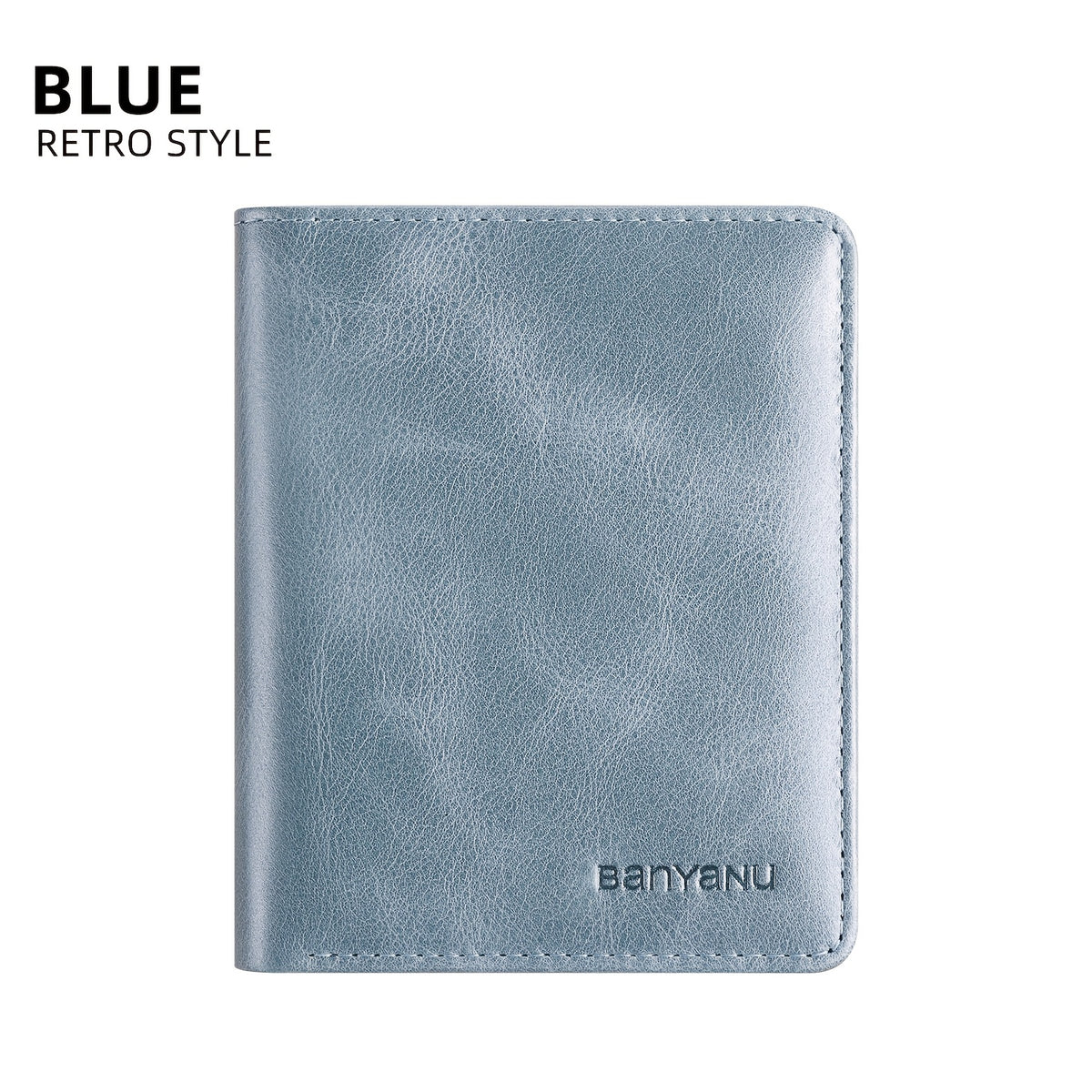 Cuir Vintage - Bleu
