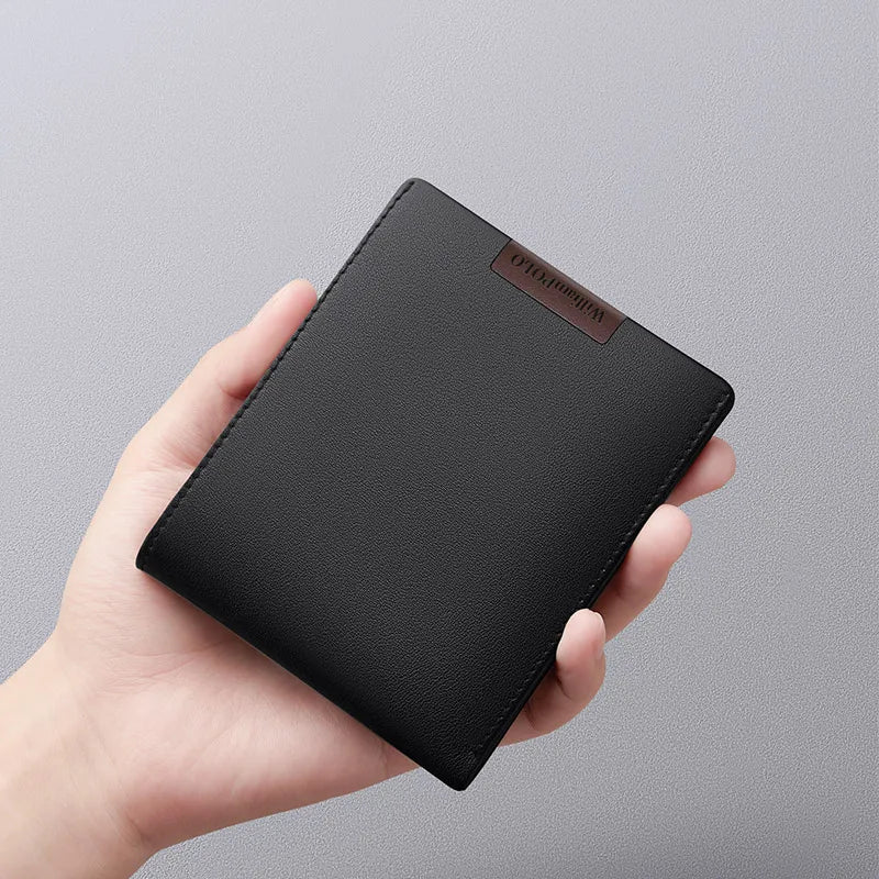 Portefeuille compact WilliamPolo en cuir véritable - Élégance et multifonctionnalité — photo 1